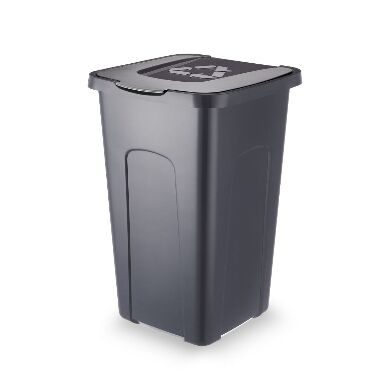 Atkritumu konteiners melns Artgos, 50 L