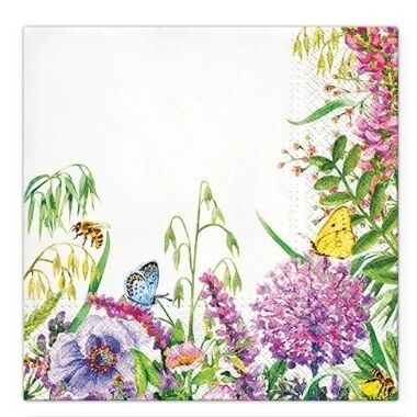 Papīra salvetes Wildflowers Frame, 20 gab.