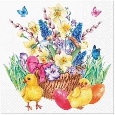 Papīra salvetes Easter Bouquet, 20 gab.