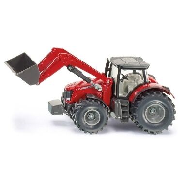 Rotaļu traktors ar frontālo iekrāvēju Massey Ferguson, Siku