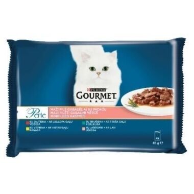 Konservs kaķiem gaļas izlase Gourmet, 4x85 g