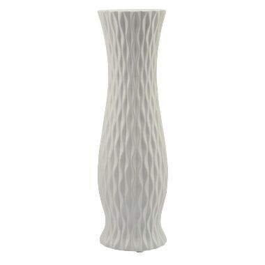 Keramikas vāze balta BW41, 45,5 cm