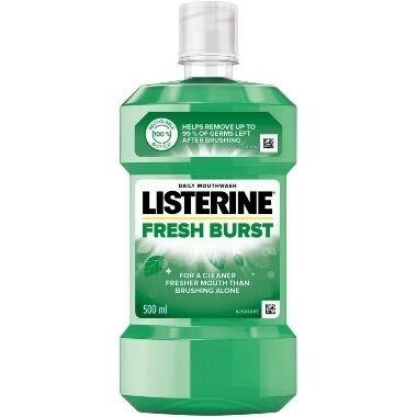Antibakteriāls mutes skalošanas līdzeklis Freshburst Listerine, 500 ml