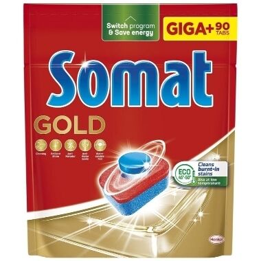Tabletes trauku mazgājamai mašīnai Somat Gold, 90 gab.