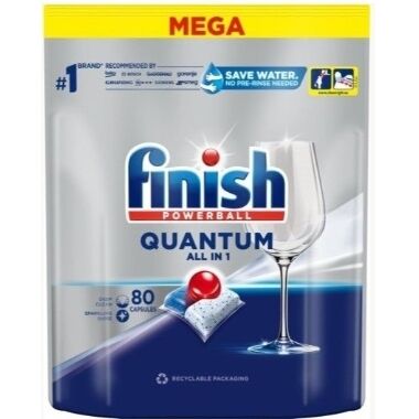 Tabletes trauku mazgāšanas mašīnai Quantum Finish, 80 gab.