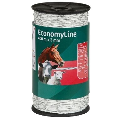 Elektriskā gana aukla EconomyLine balta 0,5mm/400m, AKO