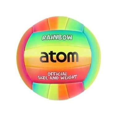 Volejbola bumba 5. izmērs Rainbow, Atom