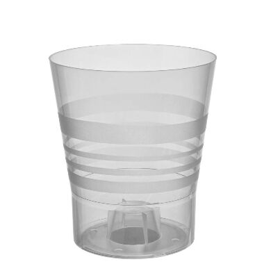 Puķu pods orhidejām, caurspīdīgs Plastkon, 13 cm