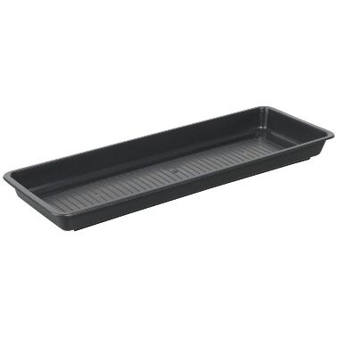 Paliktnis puķu kastei Garden pelēks Plastkon, 40 cm