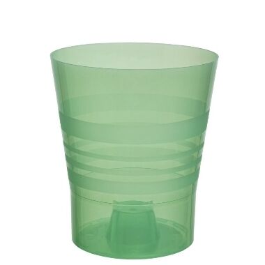 Puķu pods orhidejām, zaļš Plastkon, 15 cm