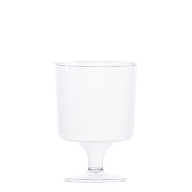 Plastmasas vīna glāzes caurspīdīgas 200 ml, 10 gab.