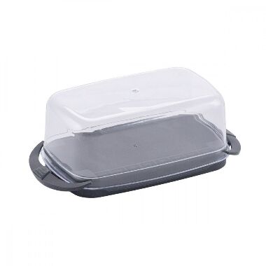 Plastmasas sviesta trauks tumši pelēks, Topfann