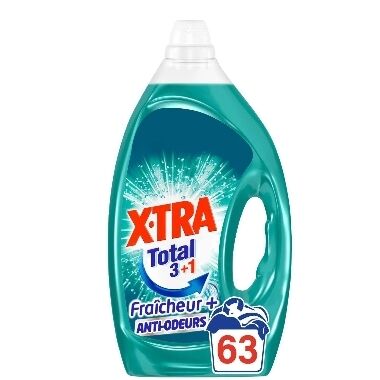 Šķidrais veļas mazgāšanas līdzeklis pretsmaku X-Tra, 2,8 L