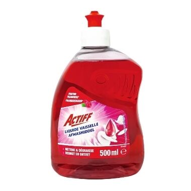Trauku mazgāšanas līdzeklis ar aveņu aromātu Actiff, 500 ml