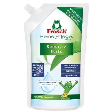 Šķidrās ziepes bērniem Sensitiv Frosch, 500 ml
