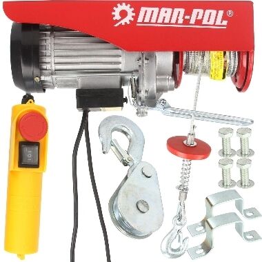 Elektriskā vinča 1300W, 400/800 kg, Mar-Pol