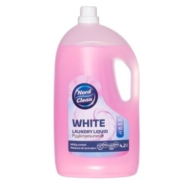 Veļas mazgāšanas līdzeklis baltai veļai, Nord Clean, 4,2 L