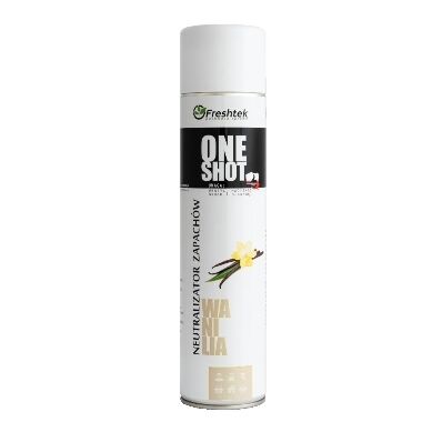 Gaisa atsvaidzinātājs One Shot vaniļas Freshtek, 600 ml