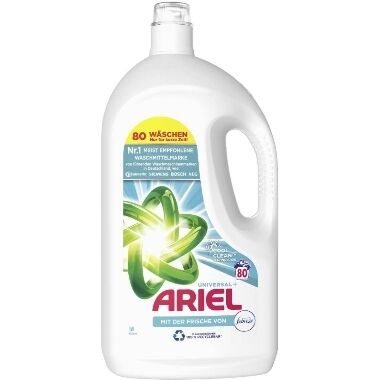 Šķidrais veļas mazgāšanas līdzeklis Universal+ Ariel, 4 L