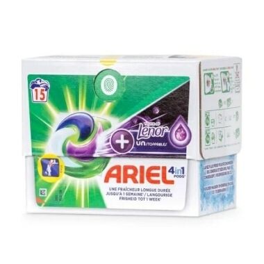 Veļas mazgāšanas kapsulas 4in1 Universal Lenor Ariel, 15 gab.