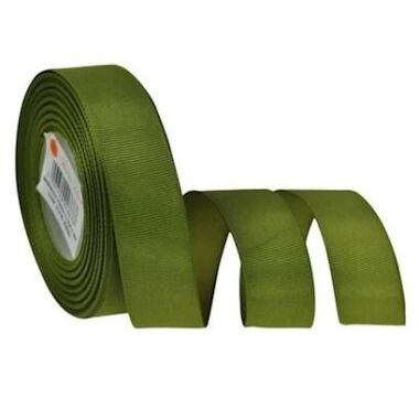 Lenta rievota Dark olive green, 25mm x 22m
