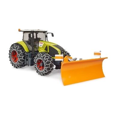 Rotaļu traktors Claas Axion 950 ar sniega ķēdēm un tīrīšanas lāpstu, Bruder
