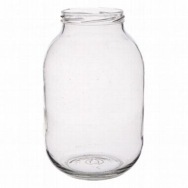 Stikla burka ar vītni 82 mm, 2 L