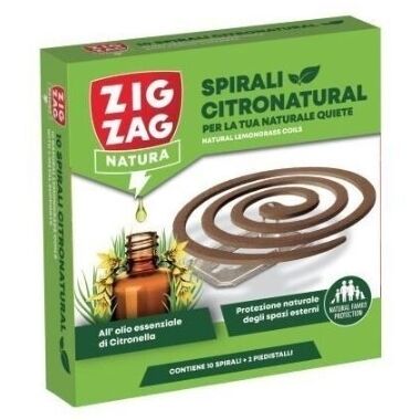 Spirālveida nūjiņas pret odiem Zig Zag, 10 gab.