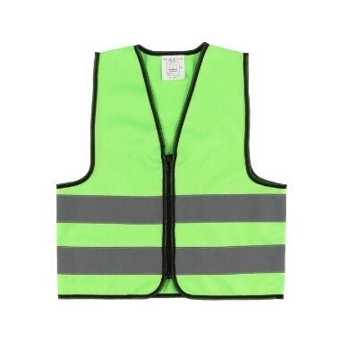 Atstarojošā veste zaļa bērniem ar rāvējslēdzēju, S izmērs, Atom