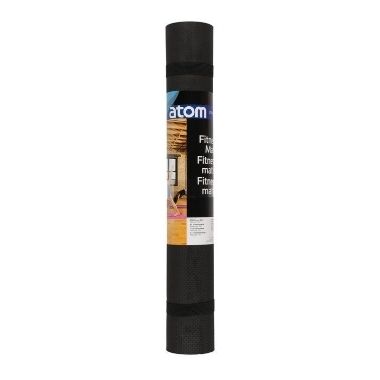 Vingrošanas paklājiņš melns 3 mm Atom, 60x173 cm