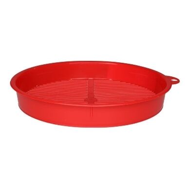 Ogu tīrīšanas siets plastmasas apaļš, sarkans Marjukka, 30 cm