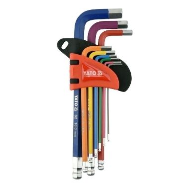 Seškanšu atslēgu komplekts, 1,5-10 mm, Yato, 9 gab.