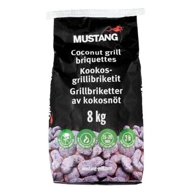 Kokosriekstu briketes Mustang, 8 kg