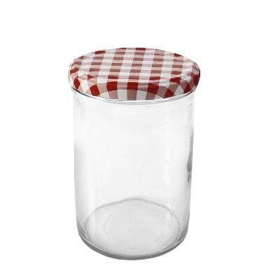 Stikla burciņa ar vāku, 440 ml
