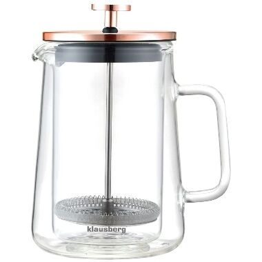 Stikla kafijas un tējas kanna KB-7724 Klausberg, 600 ml