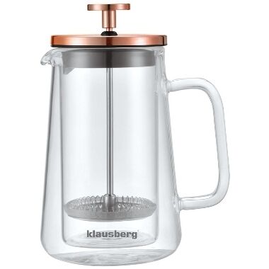 Stikla kafijas un tējas kanna KB-7723 Klausberg, 350 ml