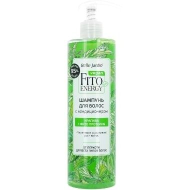 Šampūns ar kondicionieri ar nātru un Fito proteīniem Belle Jardin, 400 ml