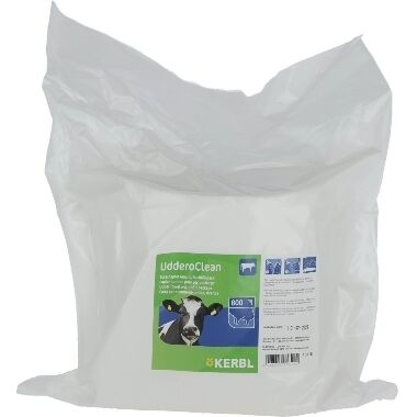 Mitrās salvetes tesmenim 20x20 cm Uddero Clean rezerve Kerbl, 800 gab.