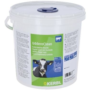 Mitrās salvetes tesmenim 20x20 cm Uddero Clean Kerbl, 800 gab.