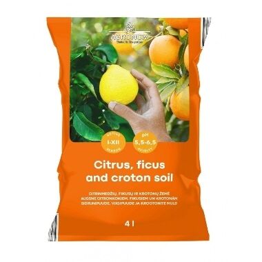 Augsne citrusiem, 4 L
