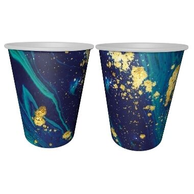 Papīra glāzes Midnight Blue Godan 240 ml, 6 gab.