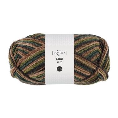 Dzija multicolor zaļa Kehra, 100 g