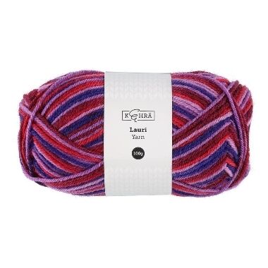 Dzija multicolor violeta Kehra, 100 g