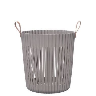 Plastmasas uzglabāšanas grozs Air pelēks, 4Living