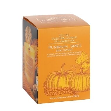 Aromātiskā svece Pumpkin Spice semi sweet, Bartek