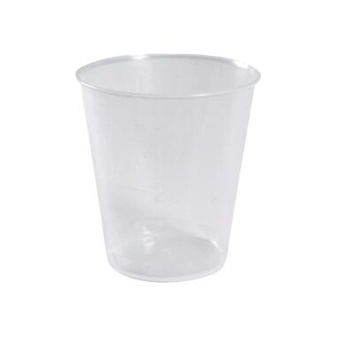 Plastmasas degvīna glāzes 50 ml, 20 gab.
