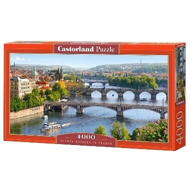 Puzle Vltava Bridges in Prague, Castorland, 4000 gab.