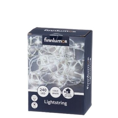 Spuldzīšu virtene auksti balta 240 LED, Finnlumor