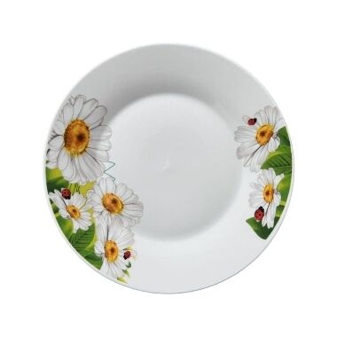 Deserta šķīvis ar margrietiņām, 18,8 cm