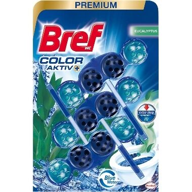 Tualetes bloks Color Active Bref Eucalyptus, 3x50 g